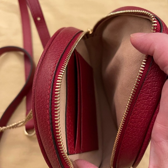 Authentic Gucci Red GG supreme Canvas and Leather Mini Floral Ophidia Backpack - Picture 12 of 12